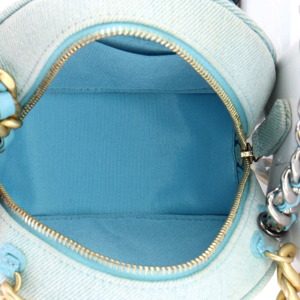 Chanel 19 Round Clutch With Chain #269856C26B - Picture 5 of 7